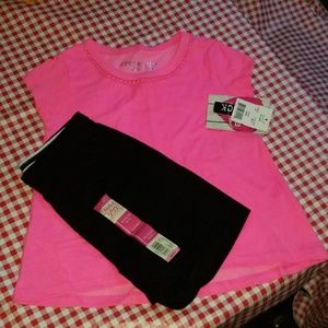 Girls shirt and shorts